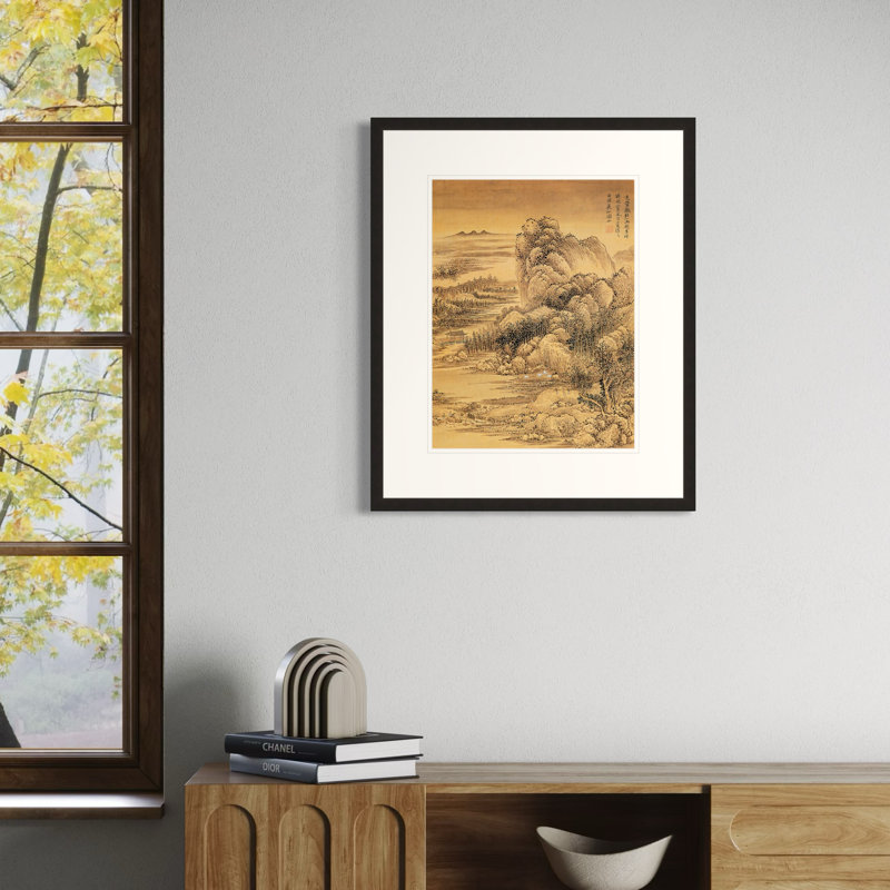 Summer Mountain, Black, 19" H x 16" W
