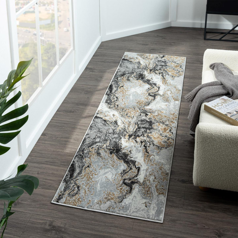 Hetal Abstract Indoor Rug, Runner 2' x 7'