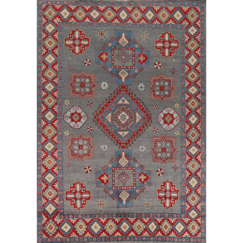 Hand Knotted Cotton Geometric Indoor Rug