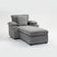 Fauteuil surdimensionné avec repose-pieds, porte-gobelets et ports de chargement USB-581790402