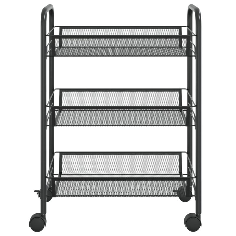 Petrella Kitchen Cart, Black