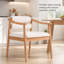 Ensemble de chaises de salle à manger en bois massif avec siège rembourré - Design moderne - Paire de deux chaises confortables et durables