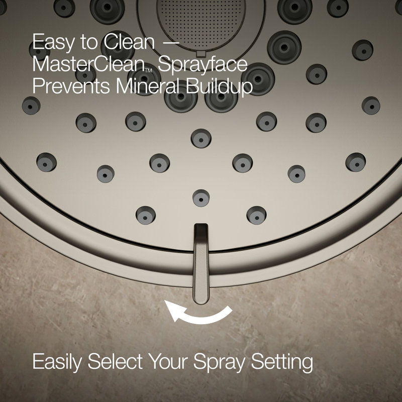 Kohler Purist Performance Showering Kit, 1.75 GPM Multifunction Showerhead and Handshower Package, Three Spray Settings