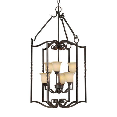 Lynbrook 6 - Light Lantern Geometric Chandelier