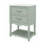 Meuble-lavabo de 24 po avec lavabo en céramique, armoire de rangement moderne avec deux tiroirs et une tablette ouverte-1792033335