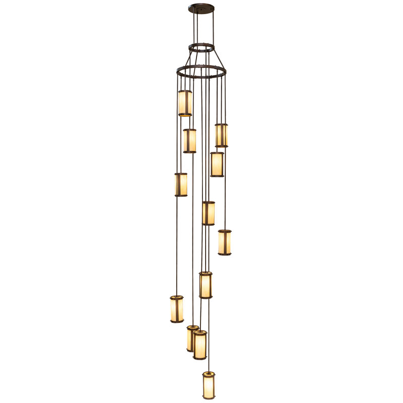 Lustre en grappe classique à 12 lumières