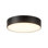 Musa 6-in Black dimmable LED Flush Mount