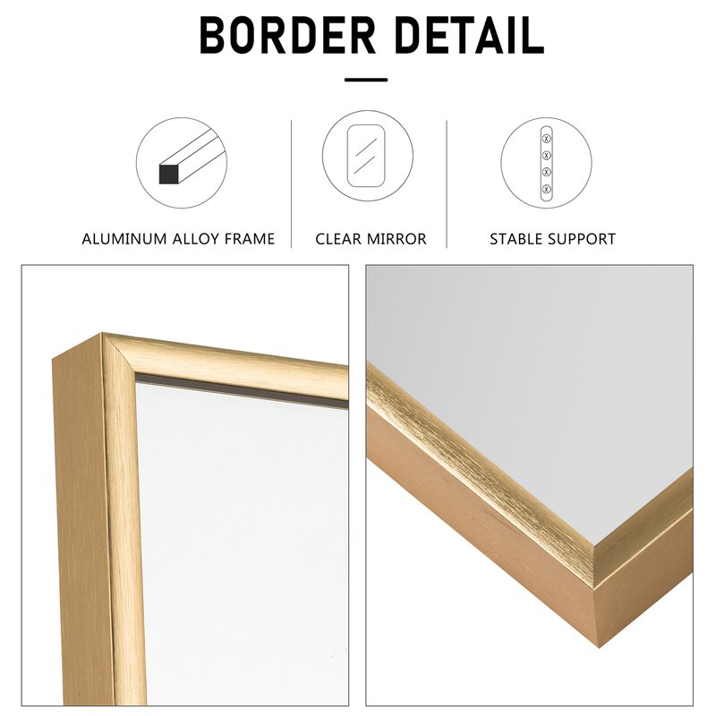 Latitude Run® Metal Flat Mirror & Reviews | Wayfair