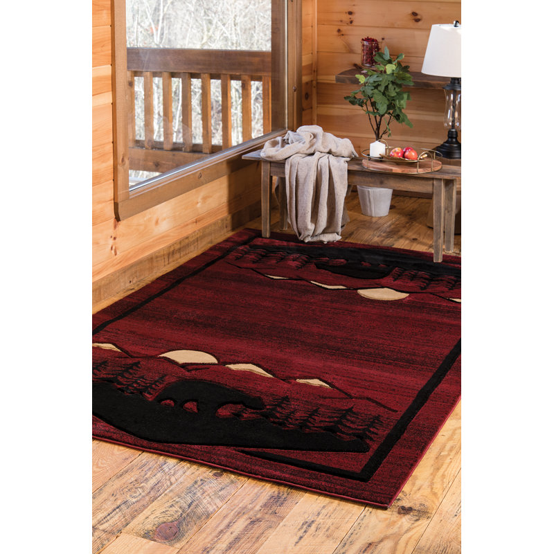Tapis bordeaux Encarnacion, Rectangle 7 pi 10 po x 10 pi 6 po
