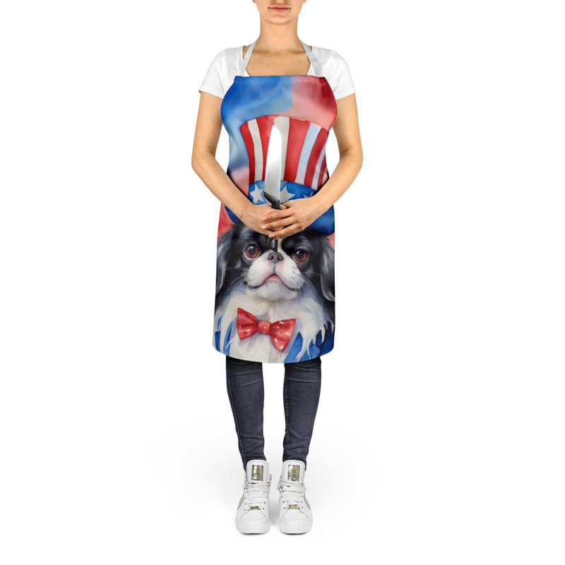 Patriotic American Apron, Black Japanese Chin