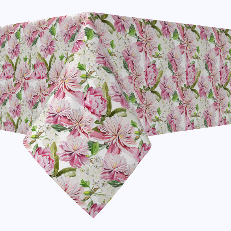 Floral 212 Cotton Tablecloths, 84" x 52"