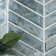 Blue Shimmer Chevron 9.95 in. x 11.85 in. Glass Mesh-Mounted Mosaic Wall Tile
