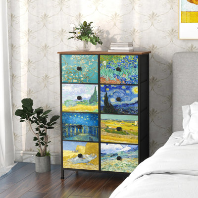 Benno 67.5 cm W Chest of 8 Drawers