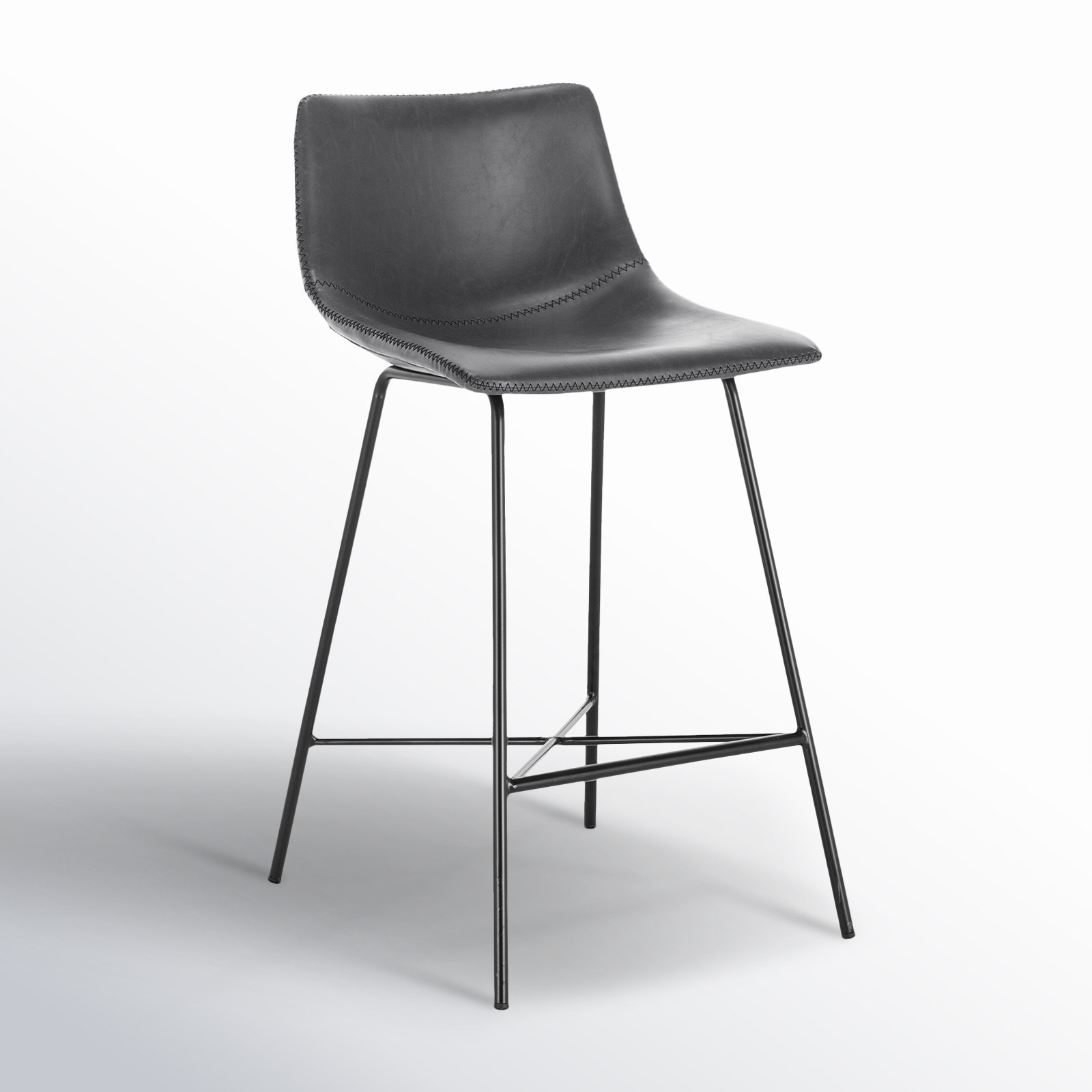 Paxton 24" Bar Stool, Dark Gray