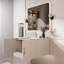 Ensemble de meuble-lavabo simple 24 po avec plateau et miroir Geneva-112899993-112899994