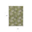 Tapis extérieur lavable à pois vert et sauge 10 pi x 14 pi