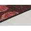 Tapis unique en laine noué à la main noir / rouge 4 pi 1 po x 6 pi 1 po Anchise