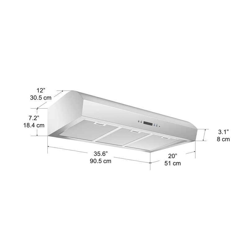 Hotte de cuisine 36 po Ancona UC7636