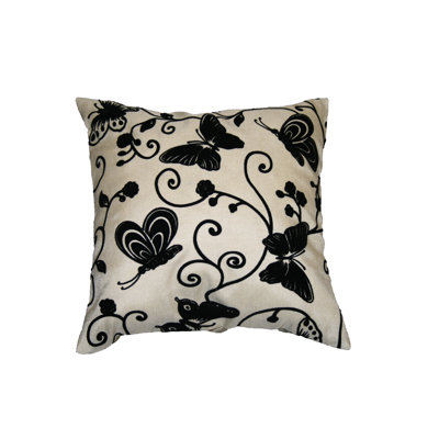 Tivoli Butterfly Flock Decorative Throw Pillow