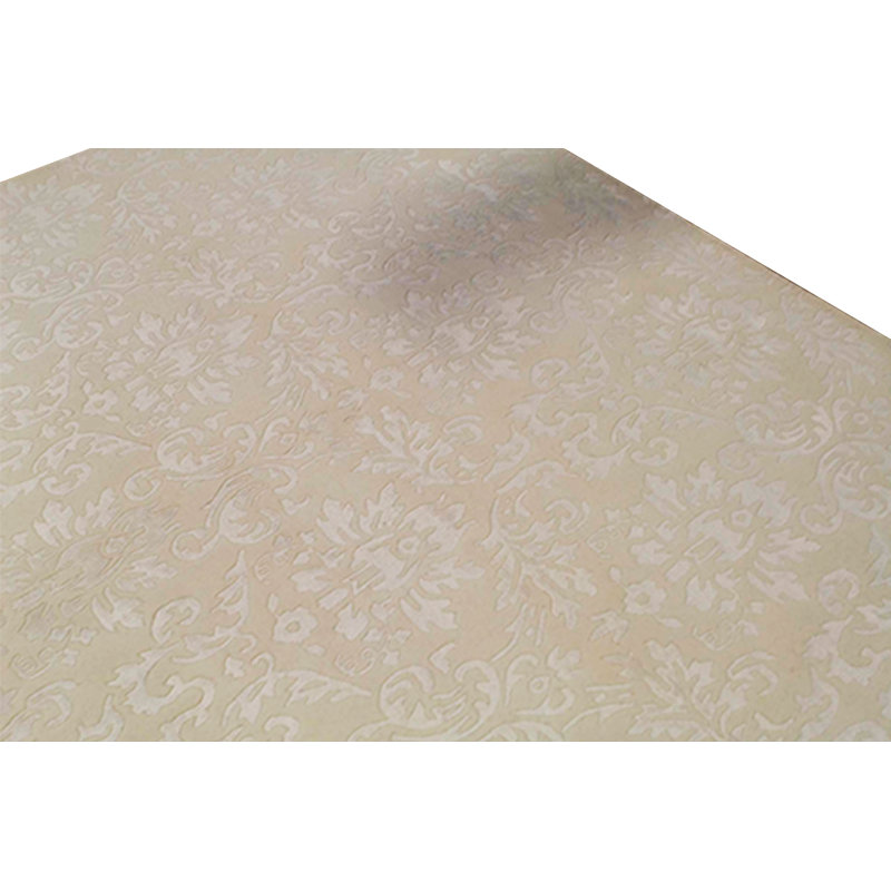 Damask Area Rug in Beige