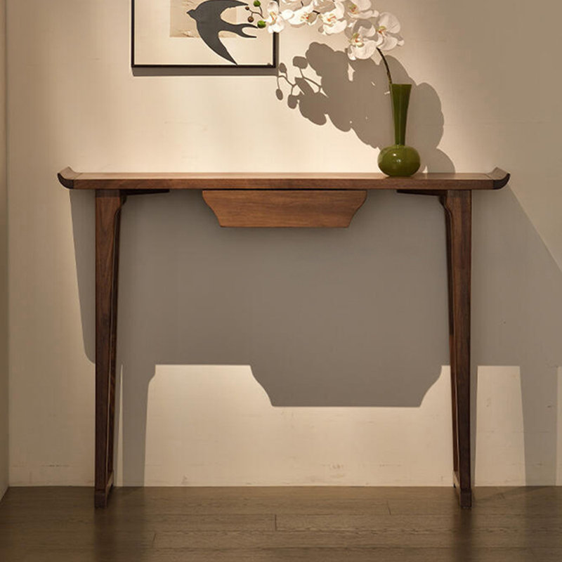 Retro-style simple console table, 33.5" H x 55.1" W x 12.6" D