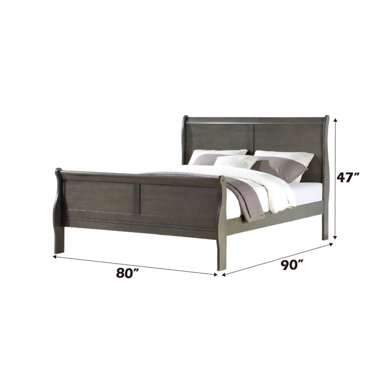 Lit Louis Philippe Finish, Gris