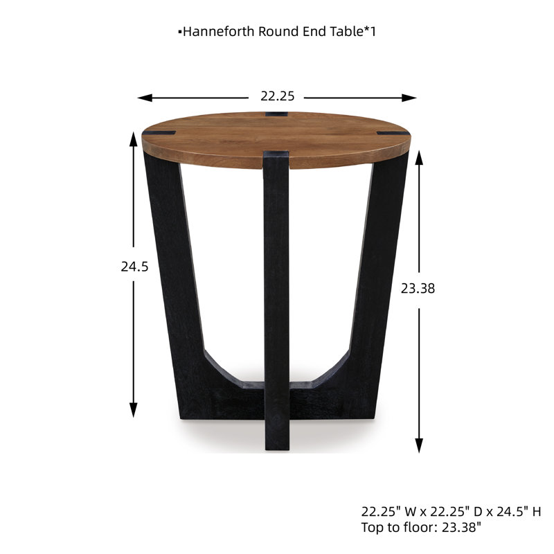 Katwon Solid Wood End Table