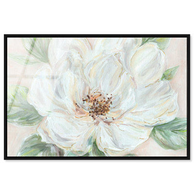 «Bloom Romance - Ira Colmeva», reproduction surdimensionnée à motif floral et botanique par Art Remedy, cadre noir, 66 x 44