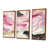 Toile avec cadre flottant brun