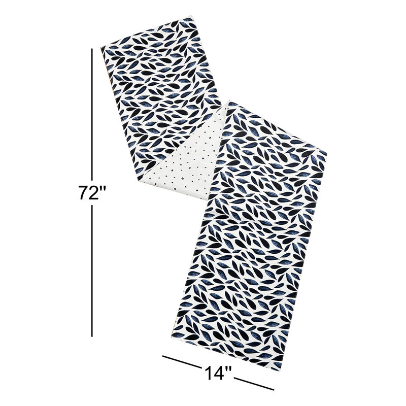 Lenox Blue Bay 14"x72" Reversible Table Runner