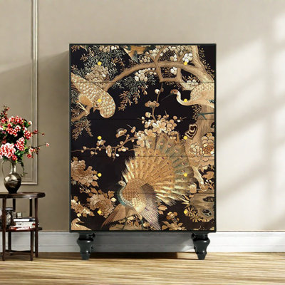 Commode d'appoint avec cinq tiroirs Retro