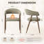 Chaises de salle à manger de style médiéval, chaises d'appoint rembourrées avec pieds en métal et à oreilles-25671532