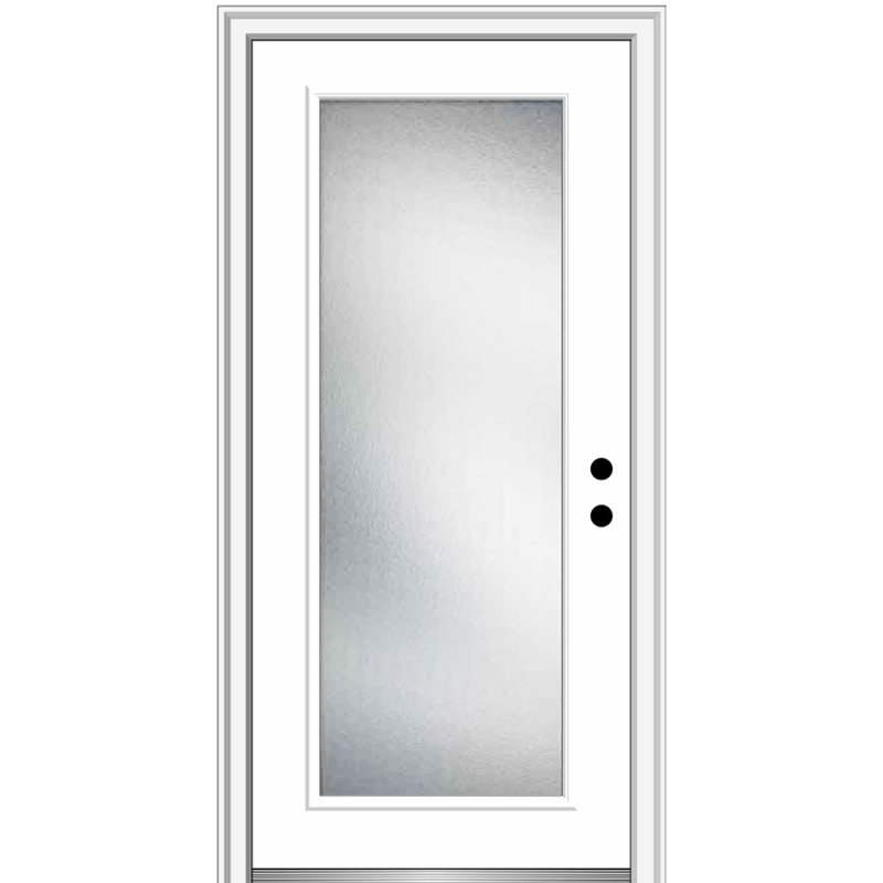 Portes d'entrée avant en fibre de verre apprêtée, S'ouvre à gauche vers l'intérieur, H 81,75 po x l 36 po x P 6,56 po