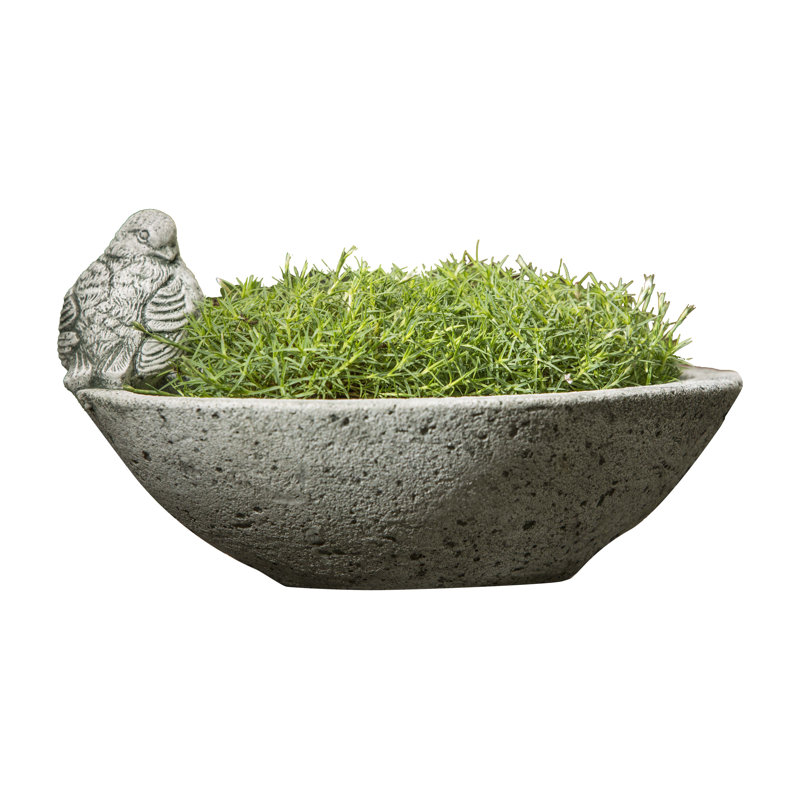Estancia Handmade Planter, Aged Limestone