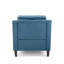 Fauteuil club en velours bleu