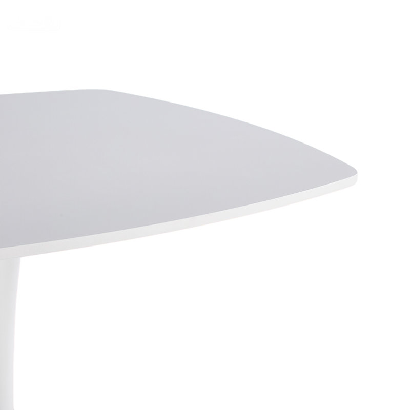 Ensemble de salle à manger 1 + 4,5 pièces, table de salle à manger à pieds en métal de style Mid-Century - 6 personnes avec plateau en panneau de fibres à densité moyenne, table de salle à manger à piédestal