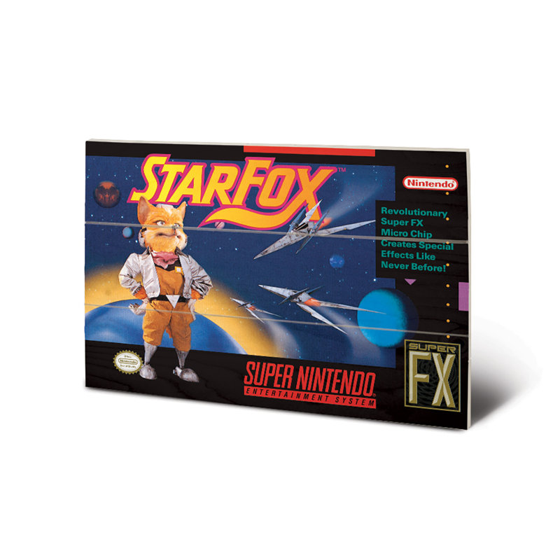 Star Fox - No Frame Print on Wood