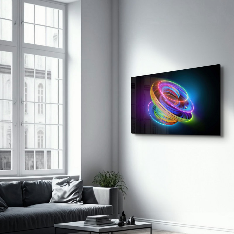 Elegant Tempered Glass Wall Art Painting, 18.1 x 28.3 inches | 100% Tempered Glass, Thickness: 0.16 inches | UV Printed for Vibrant Colors & Durability | Perfect for Home Decor & Modern Aesthetics