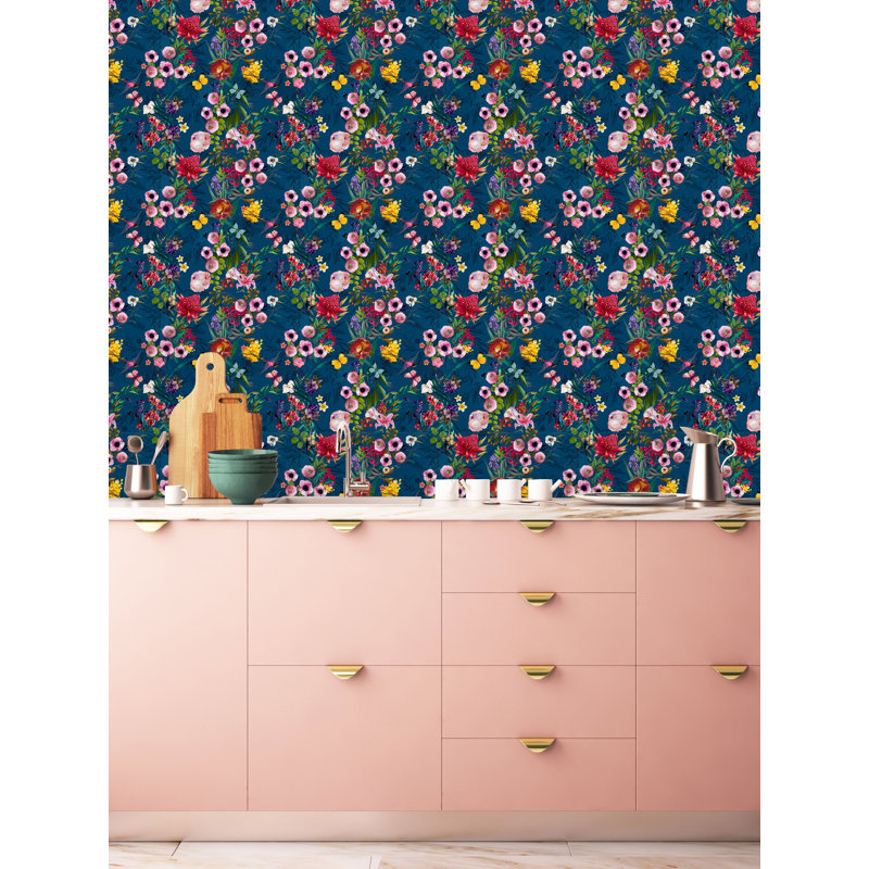 Rouleau de papier peint adhésif Ponshewaing, L 16,67 po x l 25 po