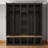 Black Farmhouse-Style 4-In-1 Entryway Coat Rack Features 6 Hooks, Wood-Grain Bench, Open Compartments And Shoe Storage Bench, Perfect For Living Rooms And Hallways.-1252718812