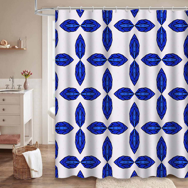 Rideau de douche transparent transparent, rideaux de douche pour la salle de bain avec 12 crochets, 72" L x 78" W