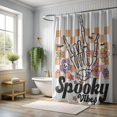 Rideau de douche standard 1 pièce Tiny Boo