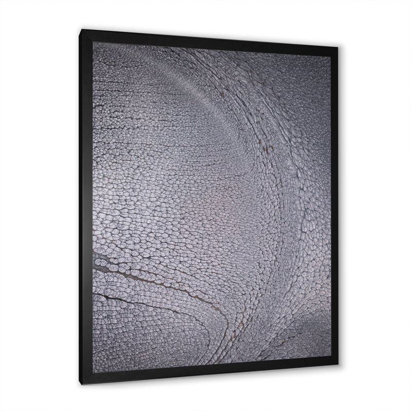 Art mural sur toile luxueux gris fluo de luxe VII, H 20 po x l 12 po x P 1 po, Cadre noir