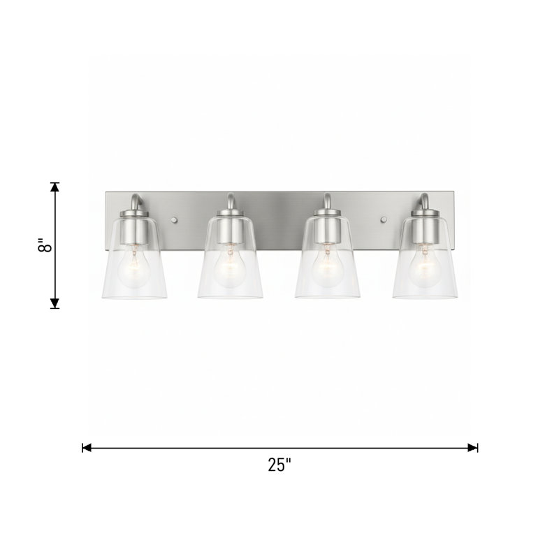 Meuble-lavabo très grand Miles de génération Lighting , Clair, Chrome