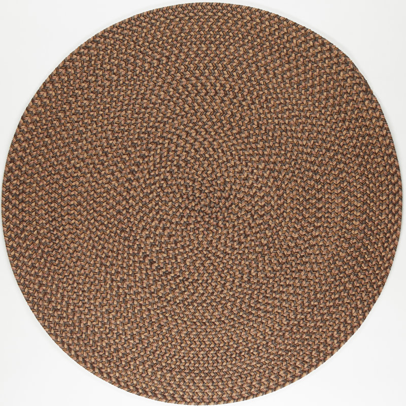 Tapis intérieur / extérieur tressé à la main Elsner, Rond 8 pi