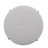 Callion Contemporary Fabric Round Cocktail Ottoman with Metal Cross Base