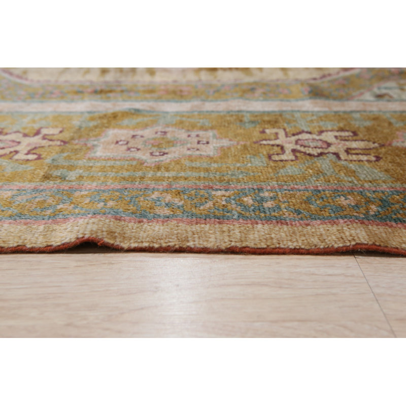 Tapis vert noué à la main Lush Demonte