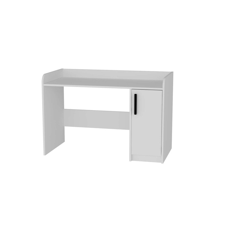 Bureau d'étudiant, H 83 po x l 123,6 po x P 60 po, Blanc