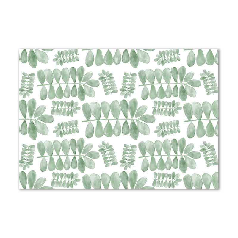 Green Leaves - Wrapped Canvas Print
