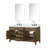 Laurel 60 in W x 22 in D Double Bath Vanity Mirrors with Faucet Set-113385685-82319139